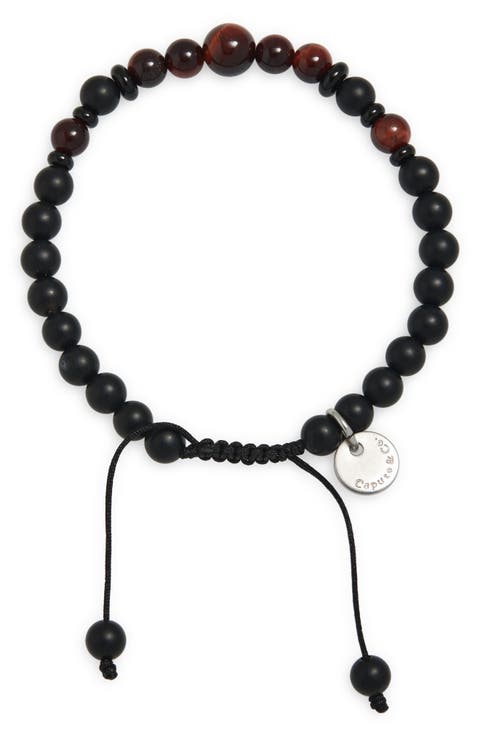 Semiprecious Stone Slider Bracelet