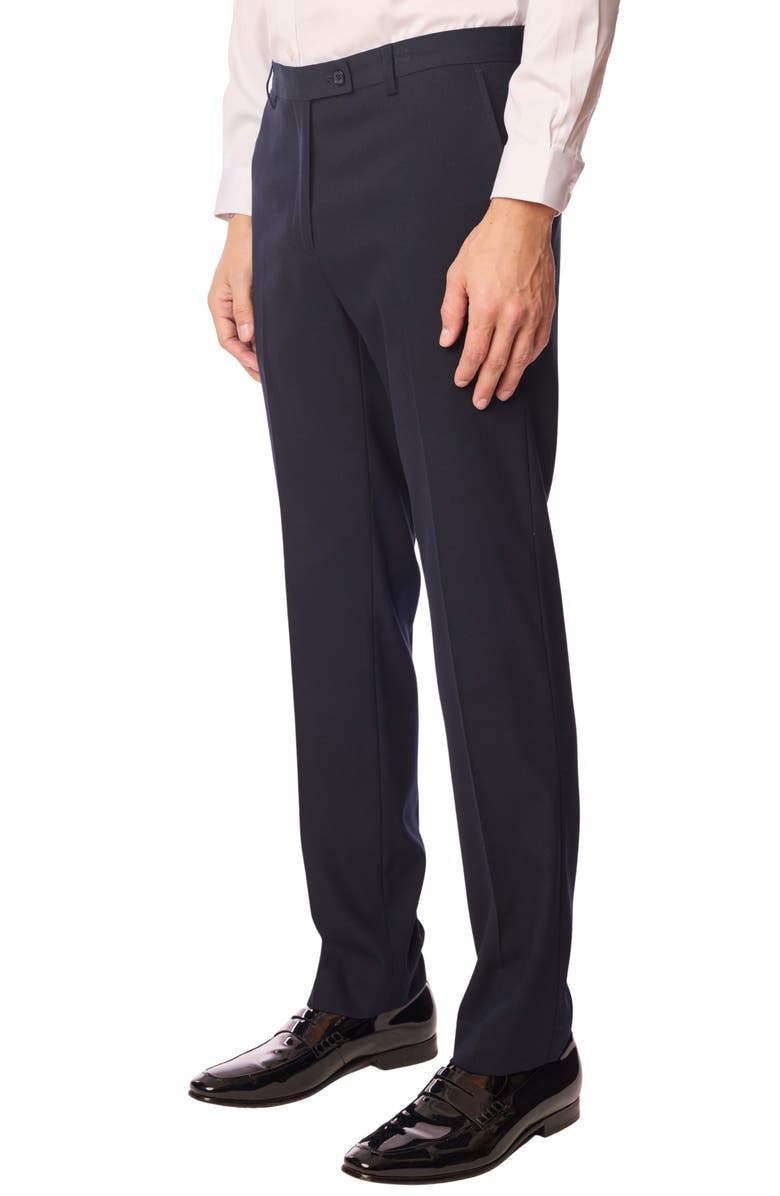 PAISLEY & GRAY Downing Slim Fit Flat Front Dress Pants, Alternate, color, Navy Blues