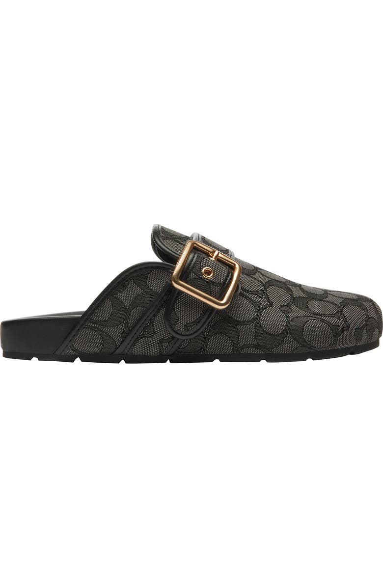 COACH Archival Signature Jacquard Buckle Clog, Alternate, color,