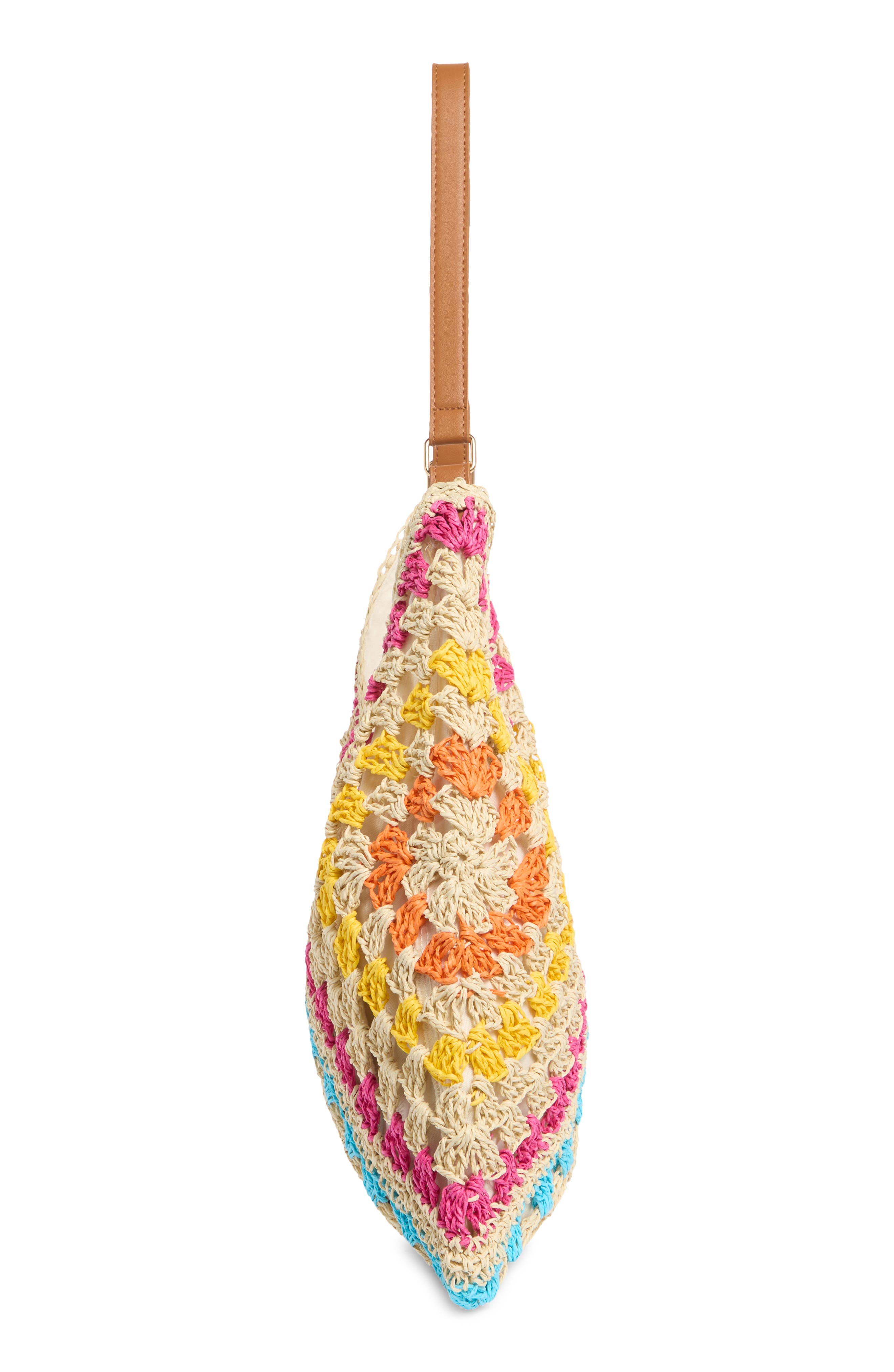 Bloom Straw Shoulder Bag, Alternate, color, NATURAL MULTI