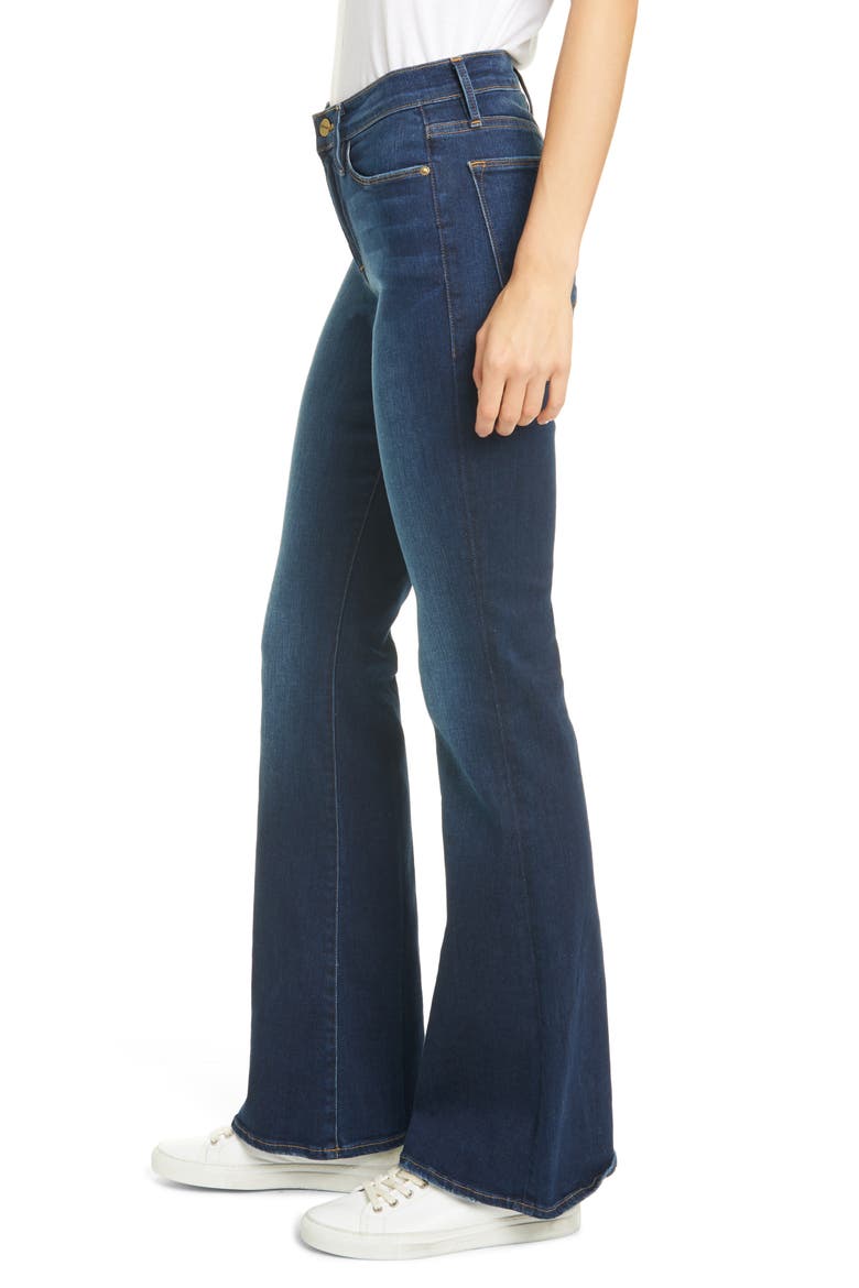 Le High Waist Flare Leg Jeans, Alternate, color, AUGUSTA