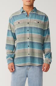 Rip Curl Classic Surf Baja Cotton Flannel Button-Up Shirt