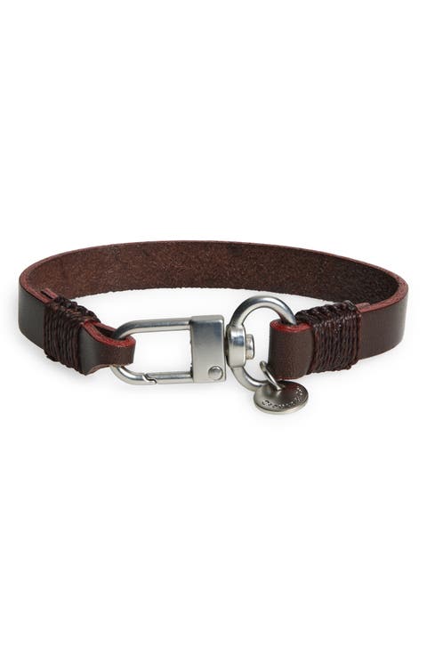 Men's Contrast Edge Leather Bracelet