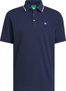 adidas Solid Twistknit Cotton Blend Golf Polo