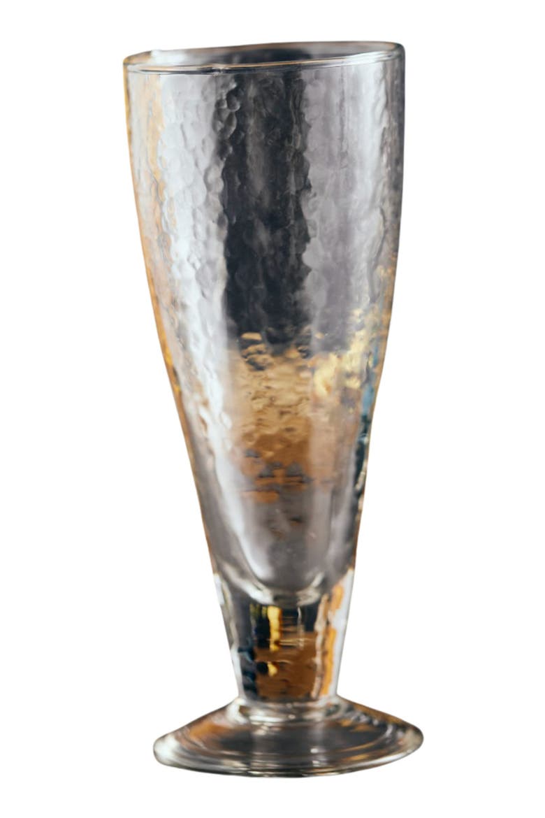 Pebbled Footed Tulip Glass - Set of 4, Main, color, Natural