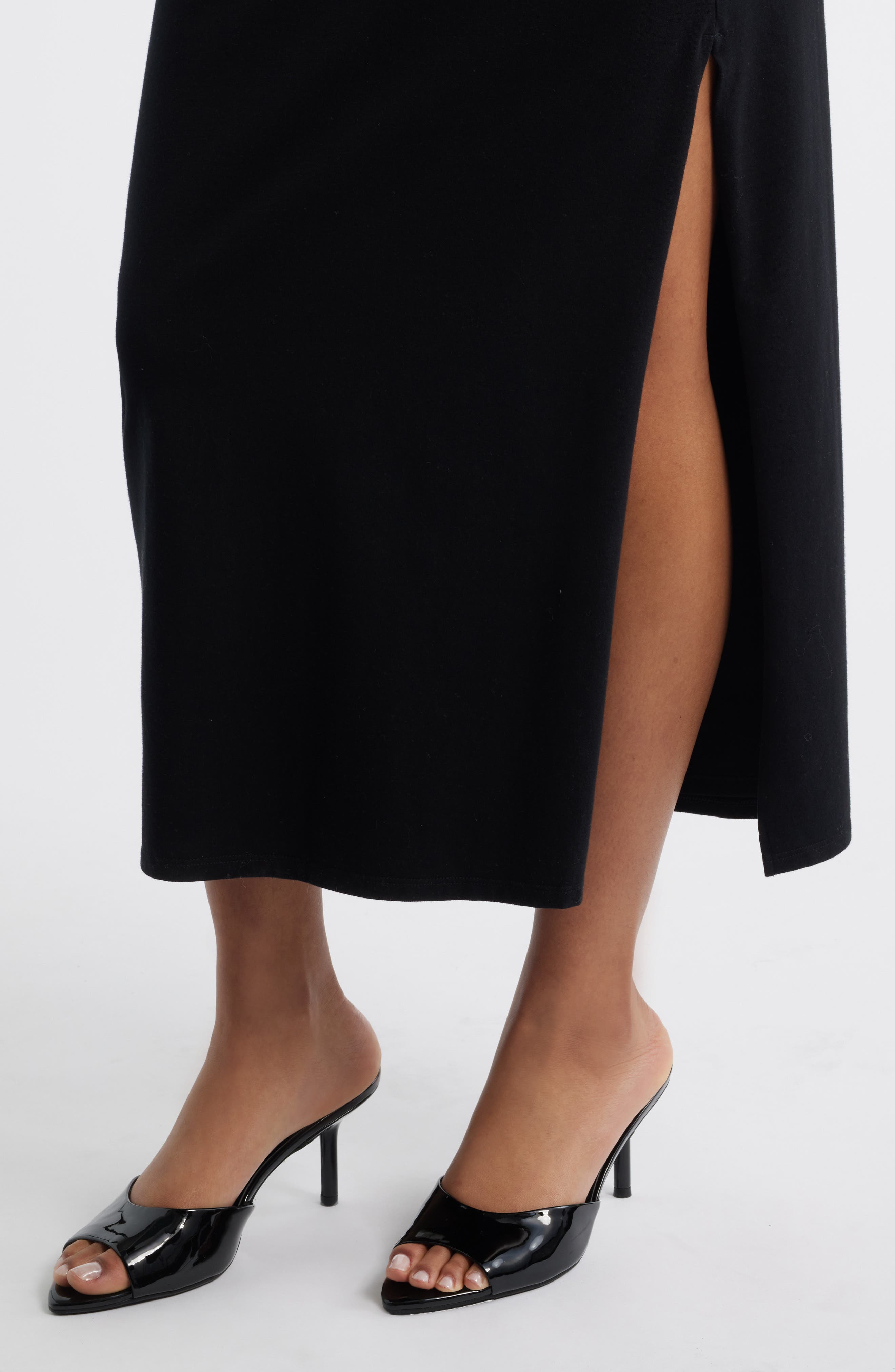 Open Edit Micah Heeled Sandal, Alternate, color, Black Patent