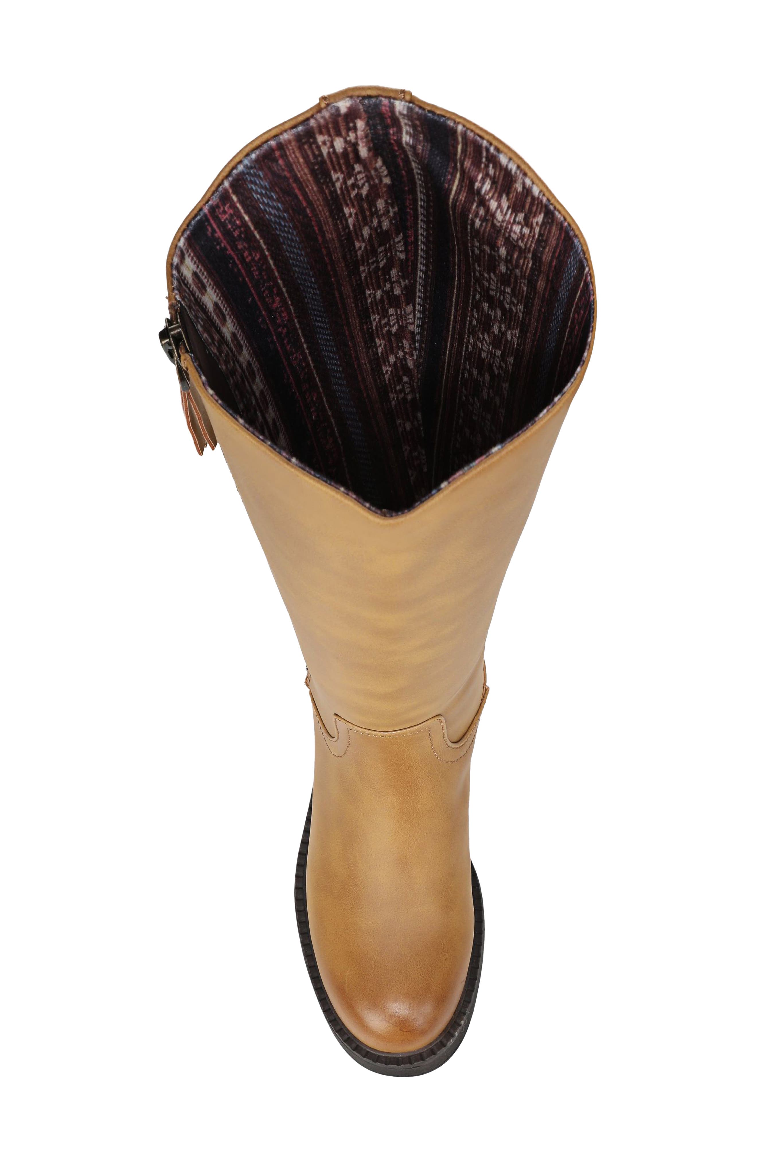 Venice Tall Faux Leather Boot, Alternate, color, DAISY FAUX LEATHER