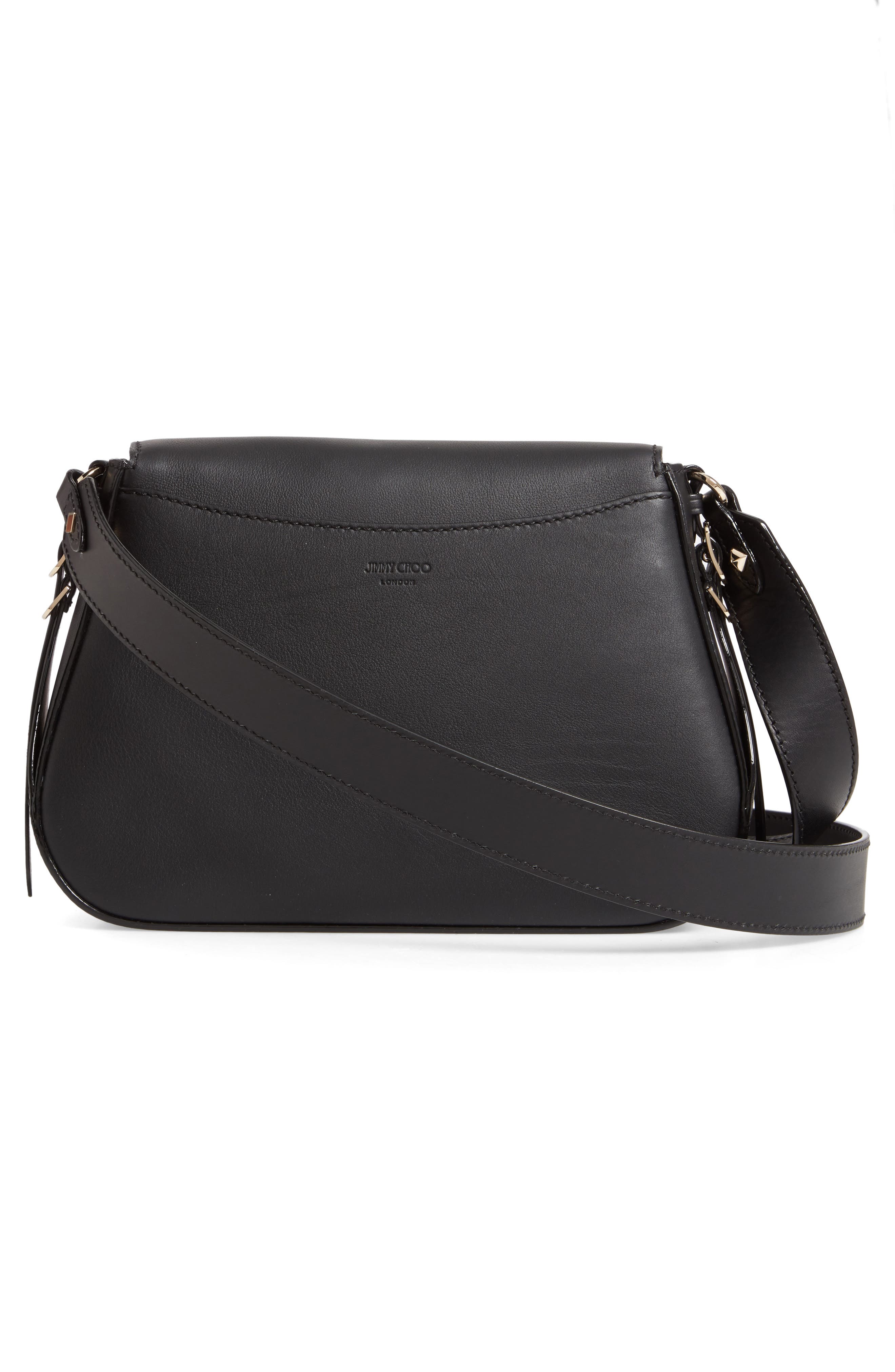 Jimmy Choo Varenne Leather Shoulder Bag, Alternate, color, 