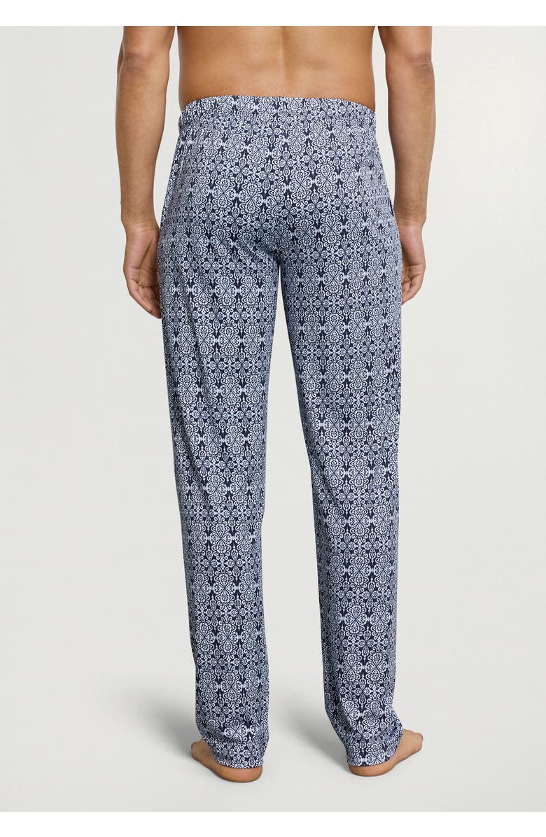 Hanro Night And Day Cotton Drawstring Pants, Alternate, color, Heritage Tiles