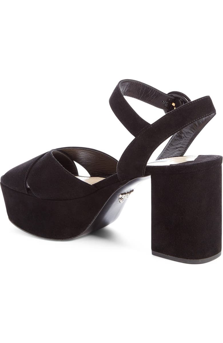 Prada Strappy Platform Sandal, Main, color,