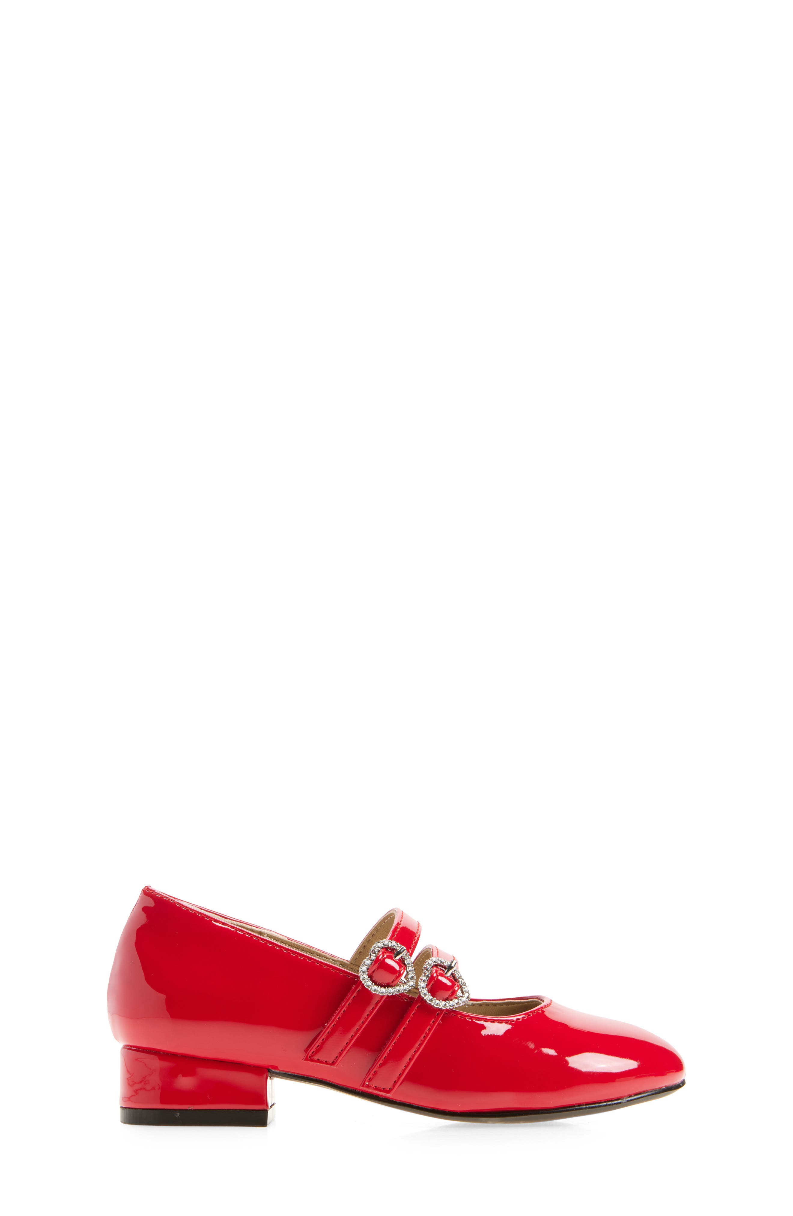 Kids' Rebecka Double Buckle Mary Jane Pump, Alternate, color, RED PATENT