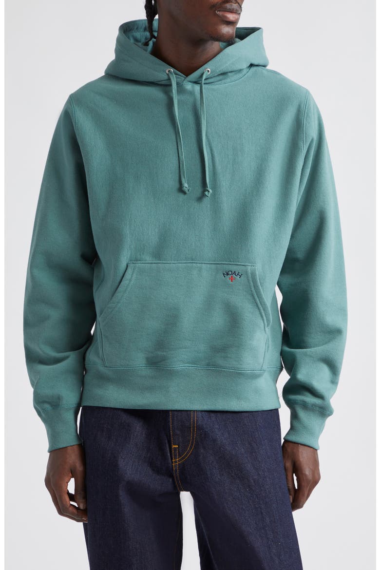 Classic Cotton Fleece Hoodie, Main, color, JUNGLE GREEN