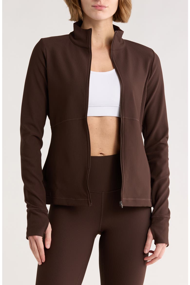 Perform Rib Jacket, Main, color, BROWN MOLE