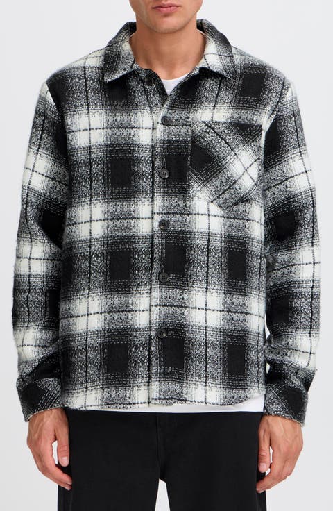 Plaid Long Sleeve Button-Up Shirt