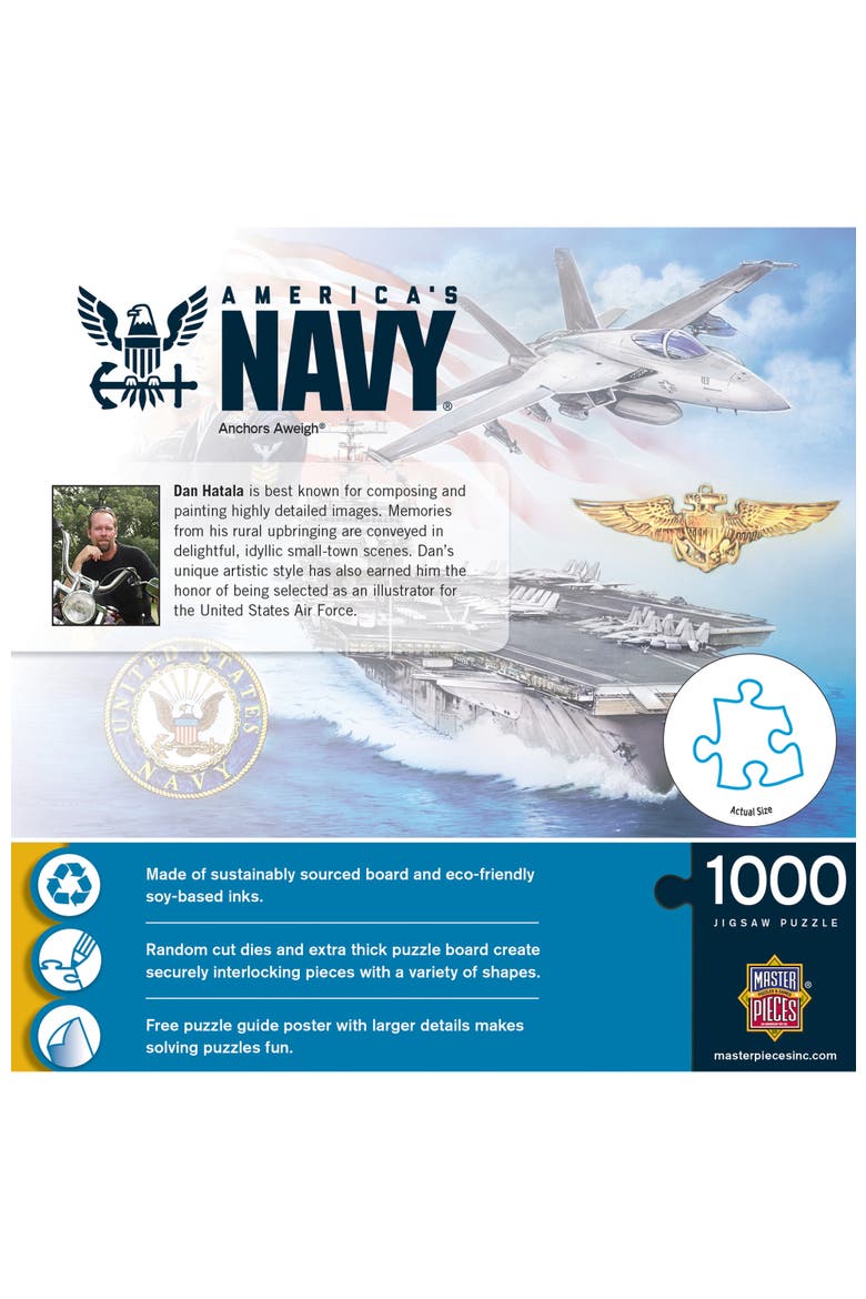 US Navy Anchors Away 1000 Piece Puzzle, Alternate, color, Multicolor