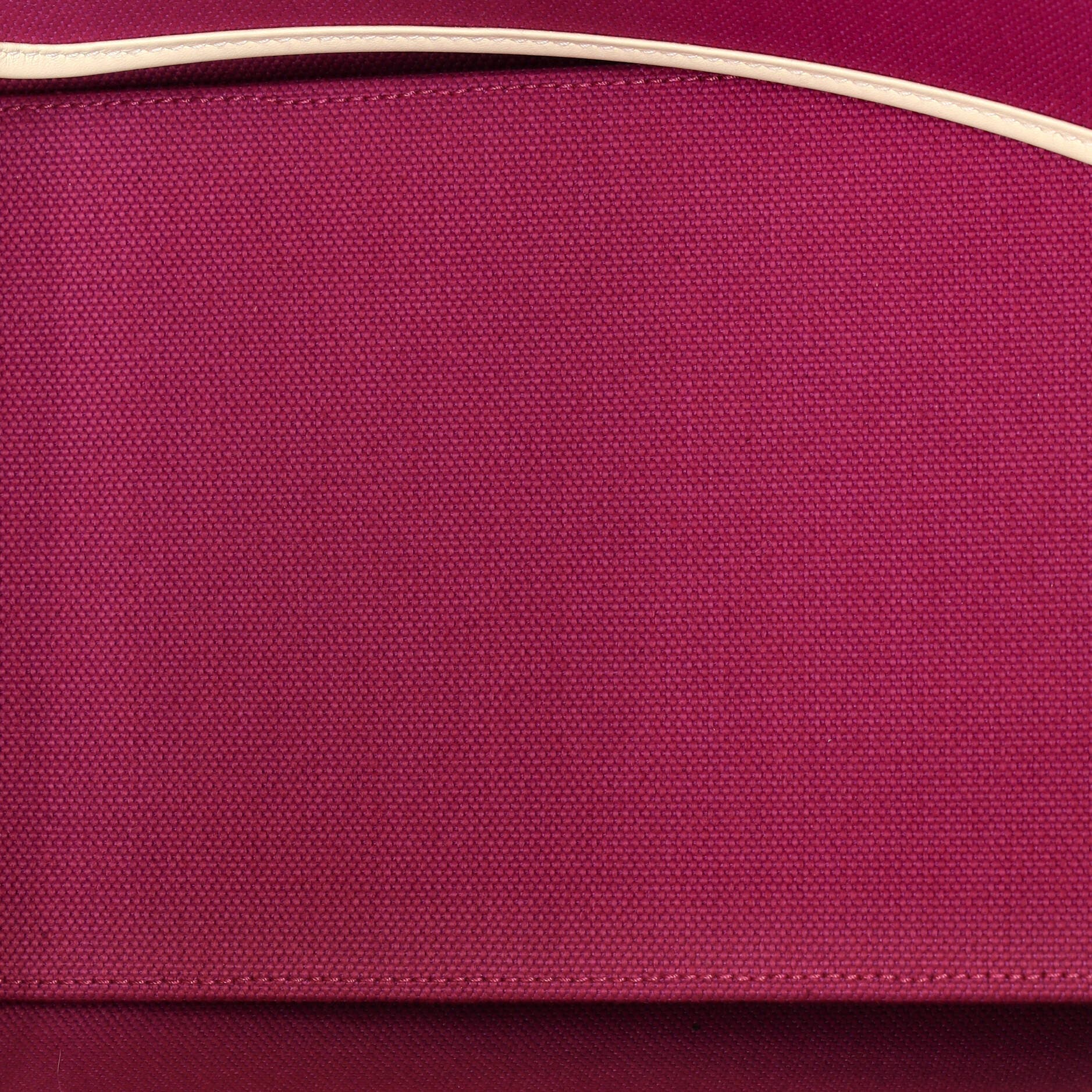 Pre-Owned Hermes Sac Steeple Tote Toile with Leather 25, Alternate, color, Rose Pourpre