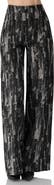 IVONNE Abstract Print Wide-Leg Jeans