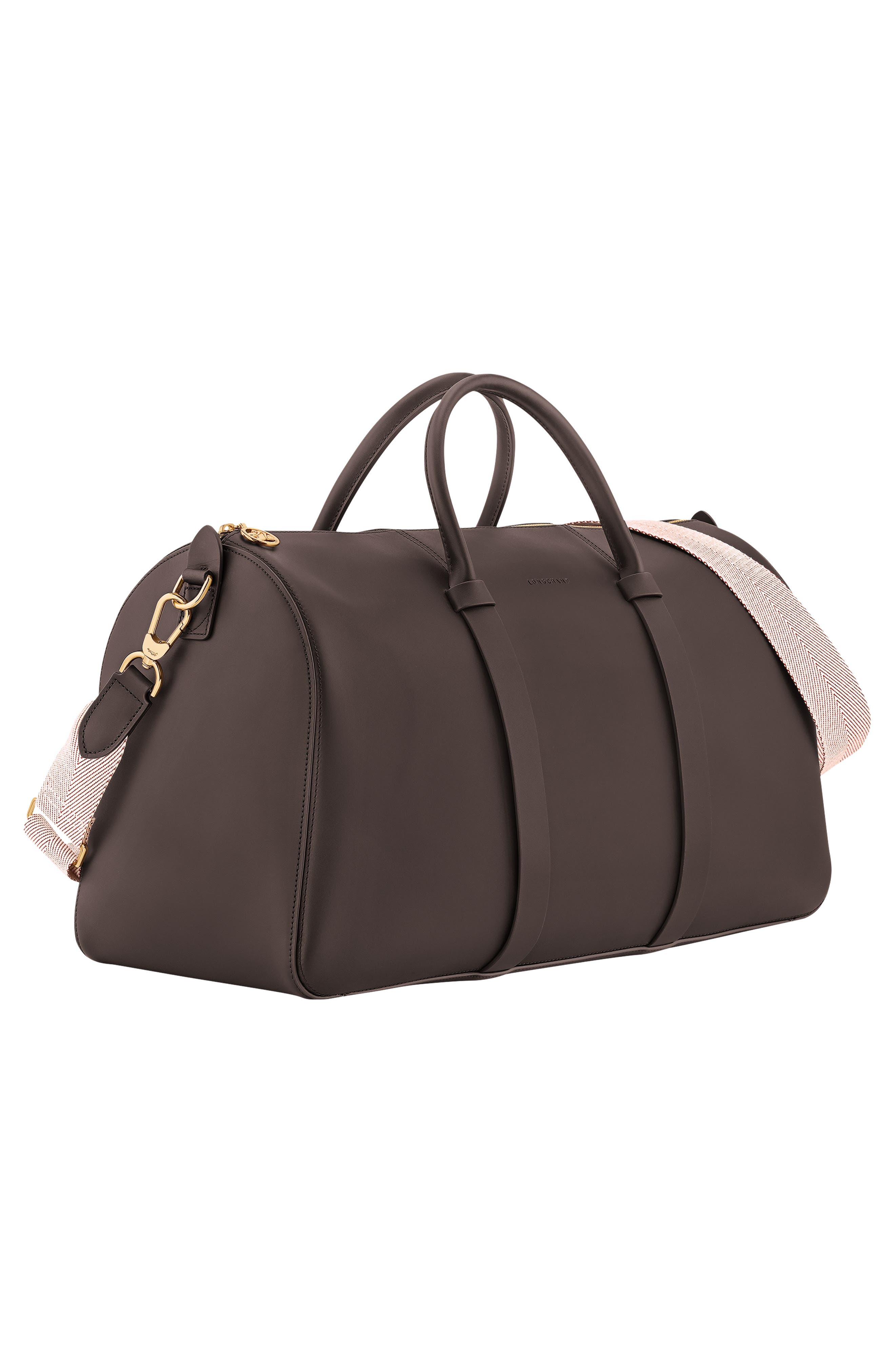Longchamp Daylong Chevron XL Travel Messenger Bag, Alternate, color, Mocha