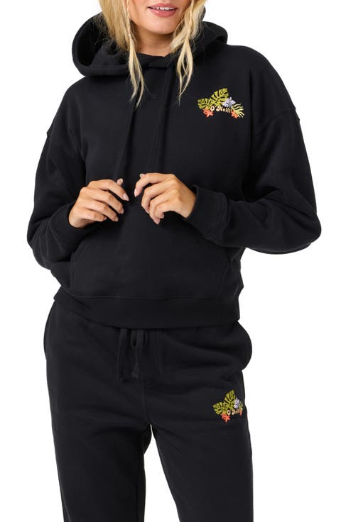 Tropic Floral Relaxed Graphic Hoodie