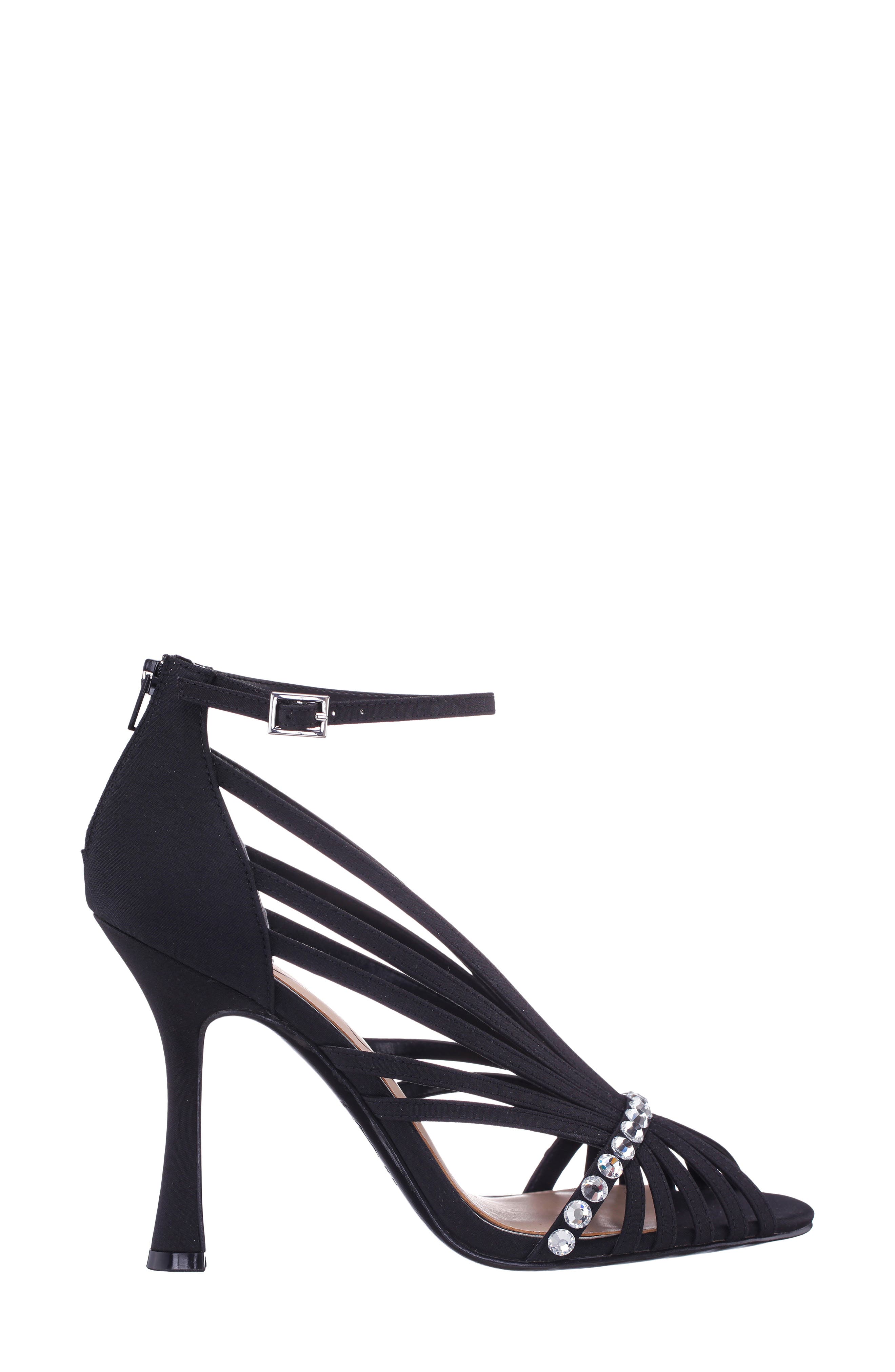 Dani Crystal Embellished Sandal, Alternate, color, BLACK