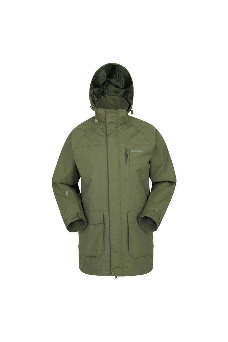 Glacier II Long Waterproof Jacket, Main, color, Green