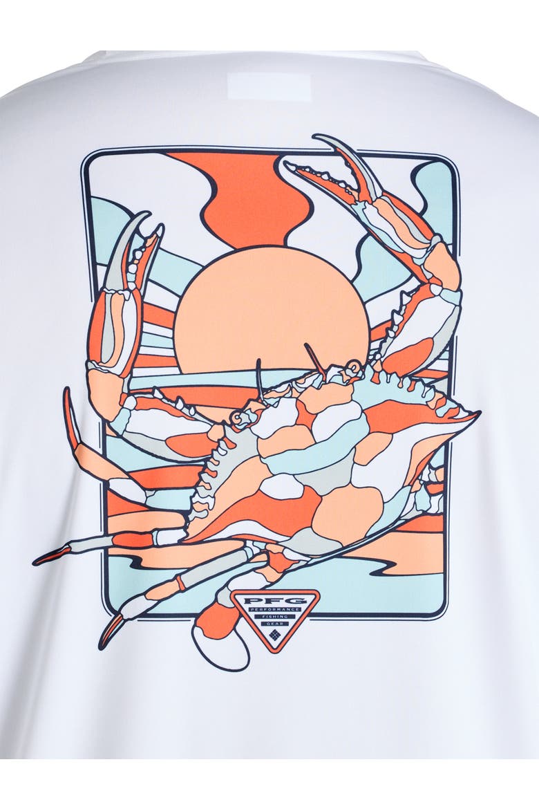 Big & Tall Fish Crab Long-Sleeve Graphic Tee, Alternate, color, WHITE