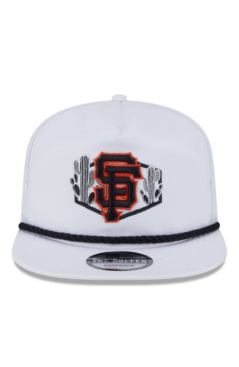 New Era Men's New Era  White San Francisco Giants 2025 Spring Training Palm Golfer Snapback Hat, Alternate, color, 