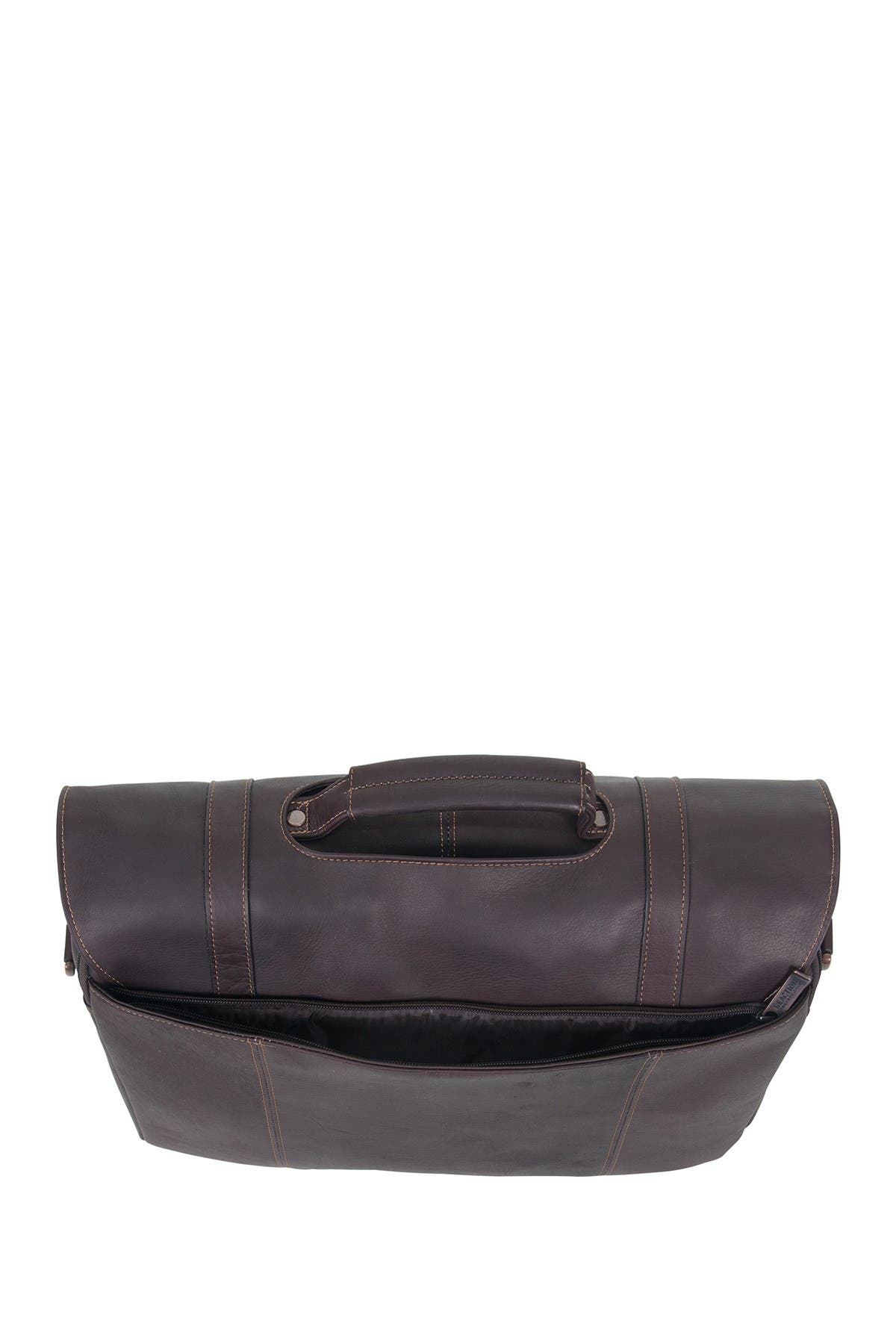 Kenneth Cole Colombian Leather 16” Laptop Computer Portfolio Messenger Briefcase, Alternate, color, 