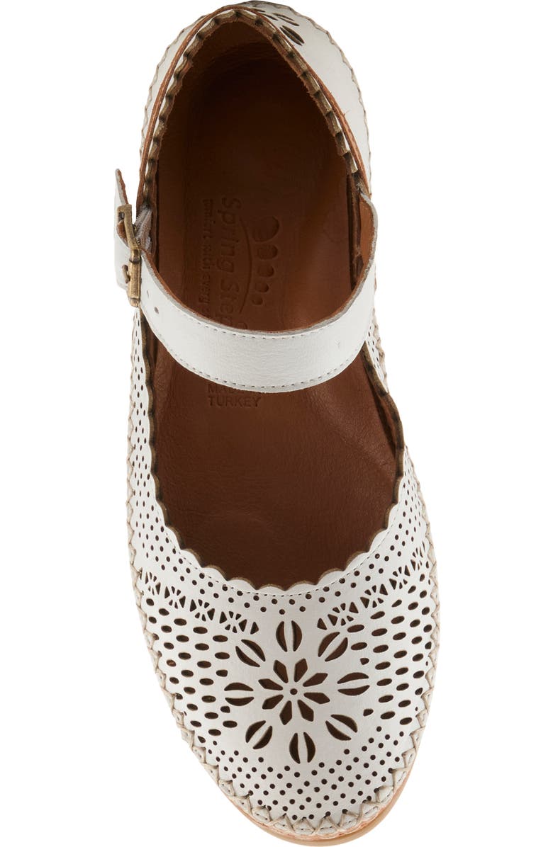 Spring Step Zabelle Mary Jane Flat, Alternate, color, White