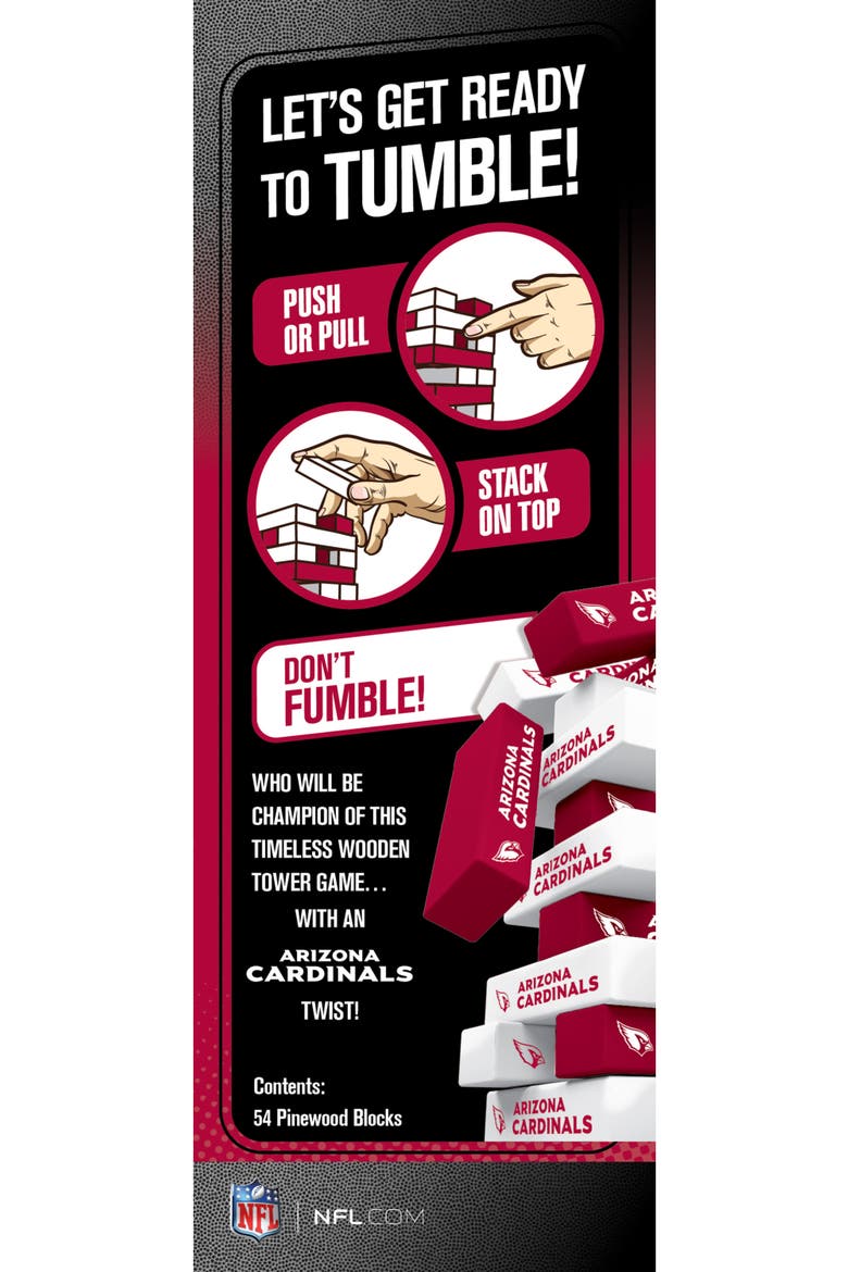 Arizona Cardinals Tumble Tower, Alternate, color, Multicolor