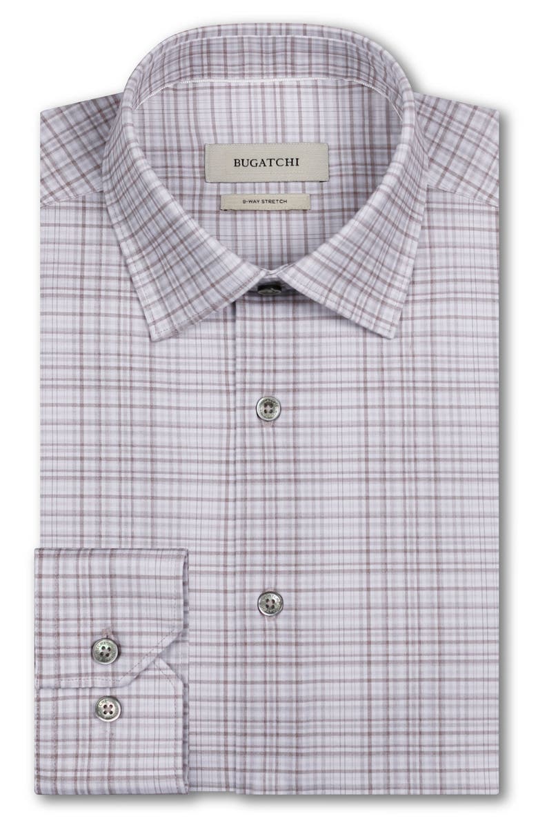 Bugatchi James OoohCotton<sup>®</sup> Plaid Button-Up Shirt, Alternate, color, Limestone