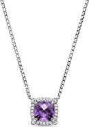 David Yurman Petite Chatelaine® Pavé Bezel Pendant Necklace