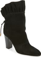 Chloé Anouk Ruffled Suede Ankle Boot