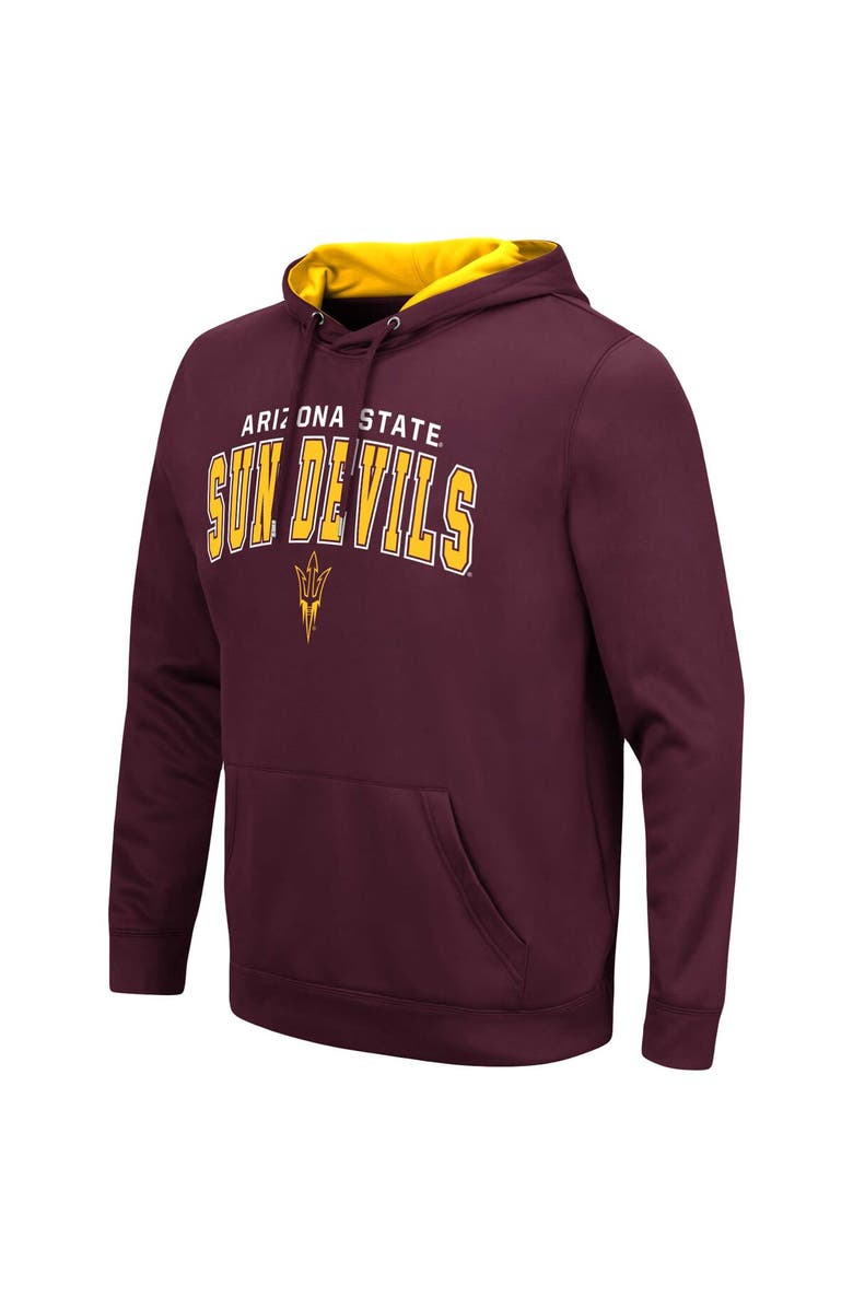 COLOSSEUM Men's Colosseum Maroon Arizona State Sun Devils Resistance Pullover Hoodie, Alternate, color, 