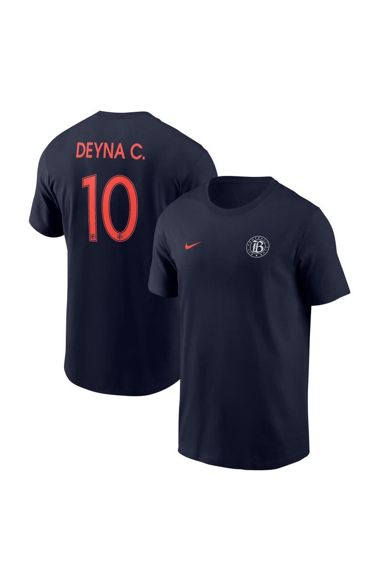 Nike Men's Nike Deyna Castellanos Navy Bay FC Core Crew Neck T-Shirt, Main, color, Navy