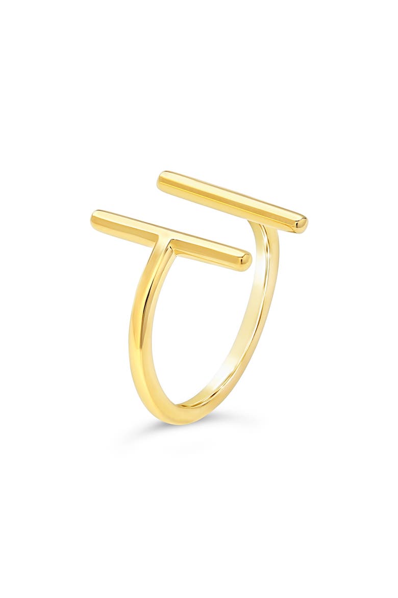 Parallel Split Ring, Alternate, color, GOLD
