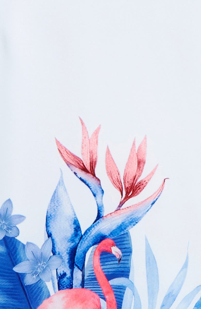 Vintage Summer Kids' Short Sleeve Stretch Button-Down Shirt, Alternate, color,