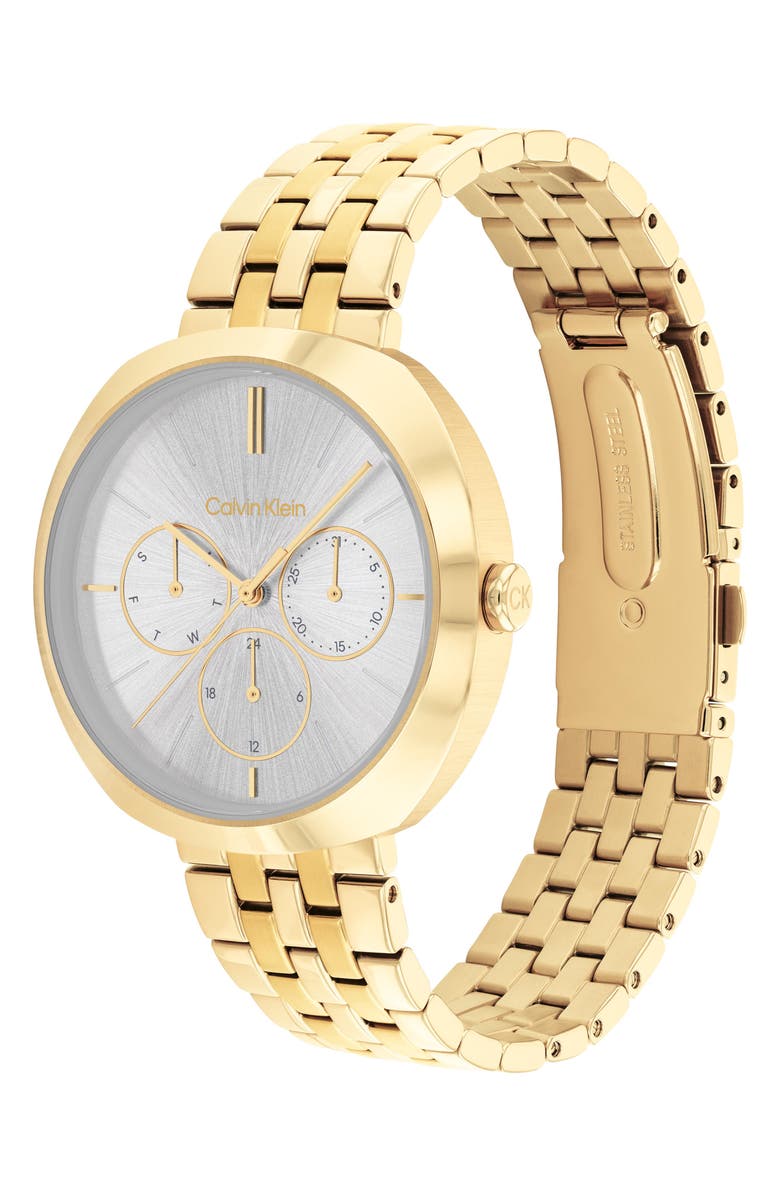 Calvin Klein Shape Quartz Bracelet Watch, 38.5mm, Alternate, color, Gray