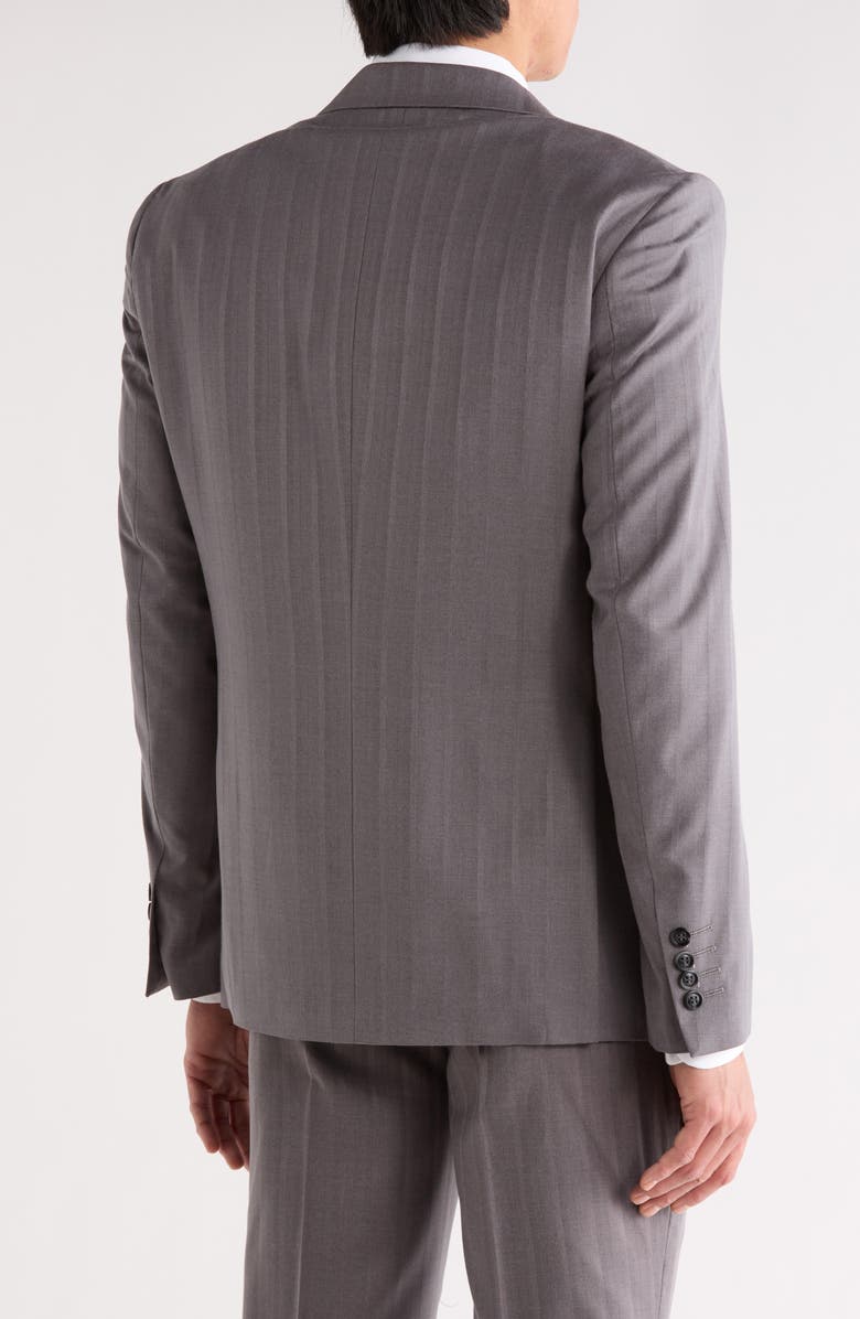 Tahari Slim Fit Blazer, Alternate, color, Grey