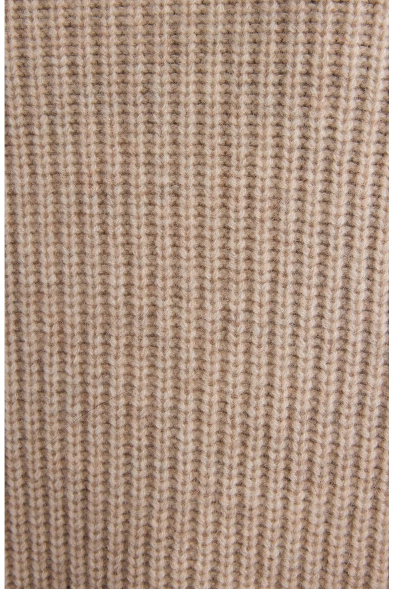 Brooke Merino Wool & Cashmere Funnel Neck Sweater, Alternate, color, BEIGE