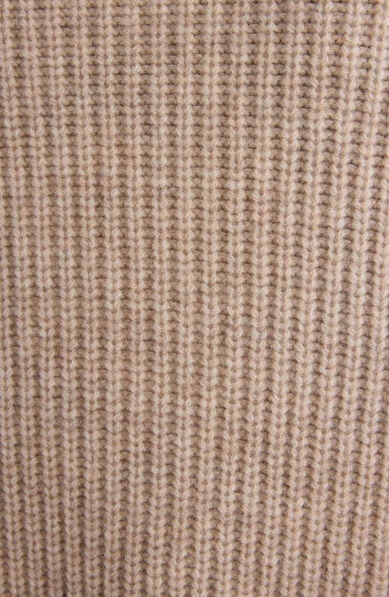 Isabel Marant Brooke Merino Wool & Cashmere Funnel Neck Sweater, Alternate, color, Beige