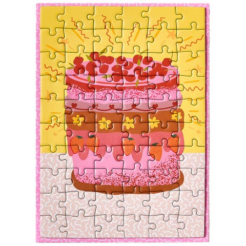 Sweet Birthday Greeting Card Jigsaw Puzzle, 6.9 x 5 Inches