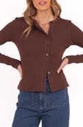Petal & Pup Cass Rib Stretch Cotton Button-Up Shirt