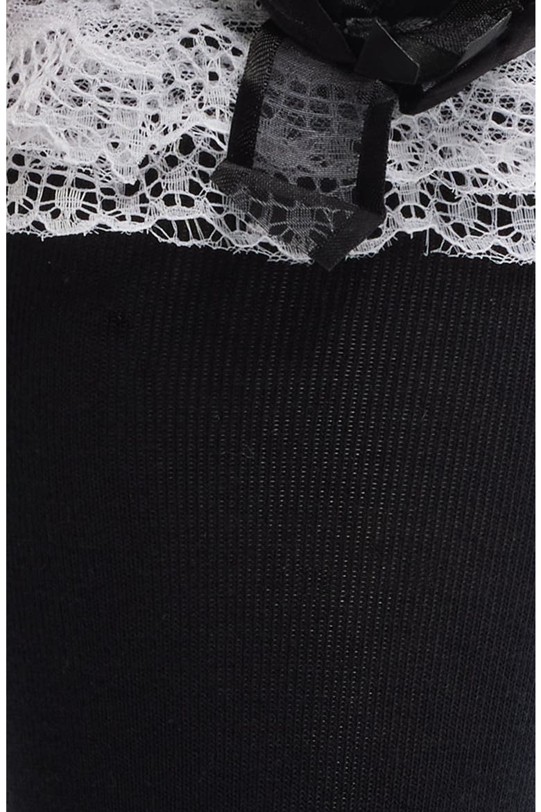 Charmed Edge Knee High Socks, Alternate, color, BLACK
