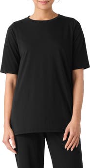 Eileen Fisher Crewneck Organic Cotton T-Shirt