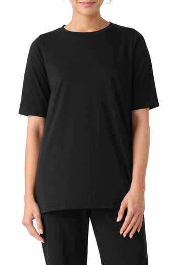 Eileen Fisher Crewneck Organic Cotton T-Shirt