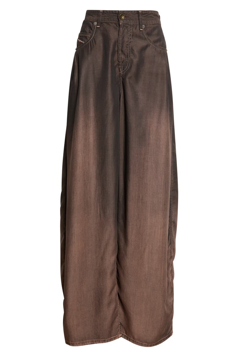 1987 D-Khelz-B-S Wide Barrel Leg Pants, Main, color, BLACK/ DENIM