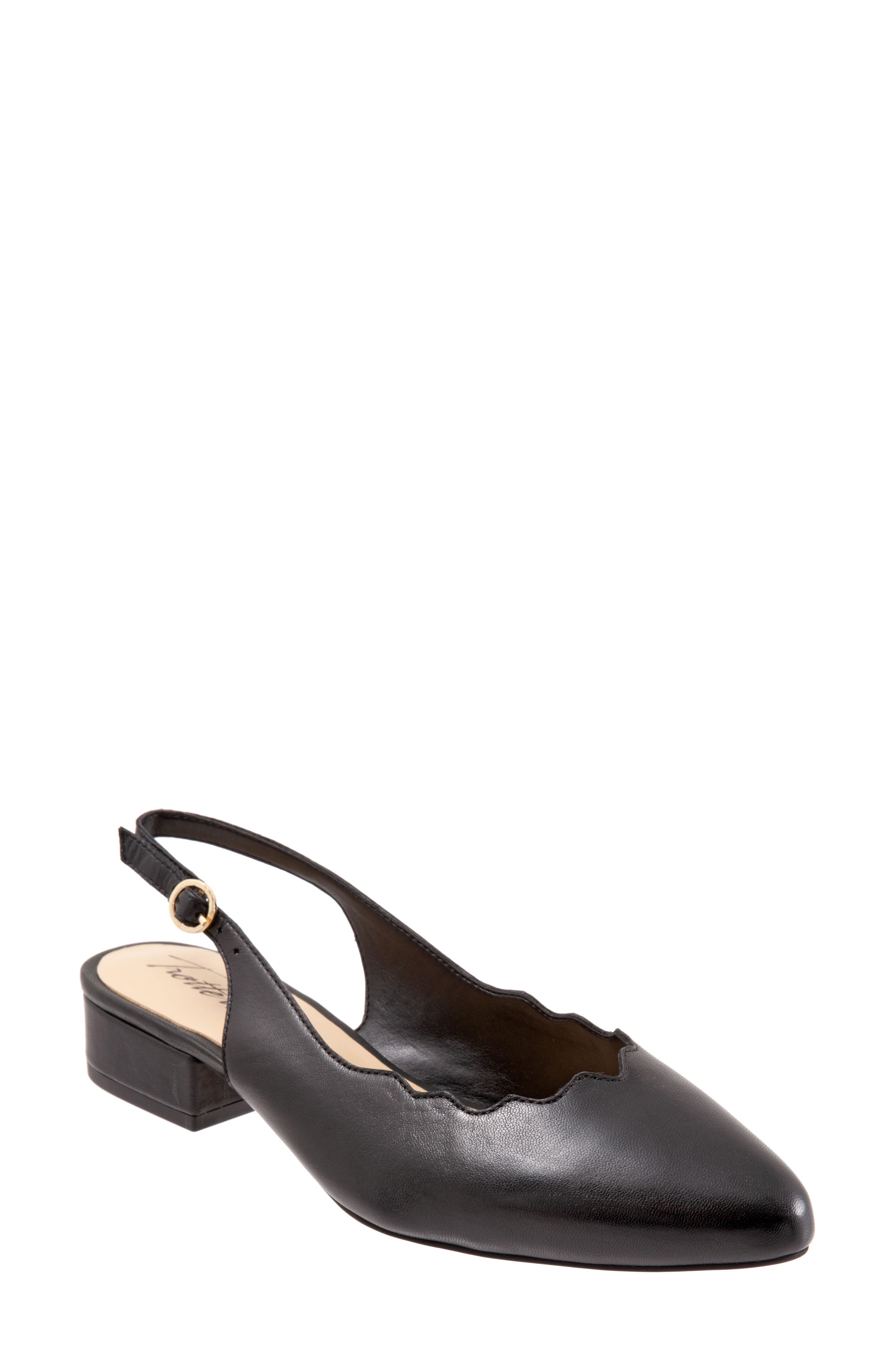 Trotters Joselyn Slingback, Main, color, Black