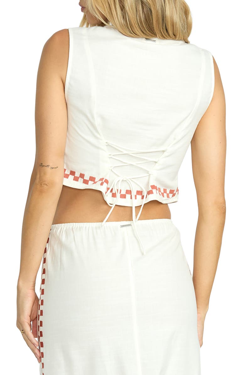 Billabong Secret Cove Embroidered Vest, Alternate, color, Salt Crystal