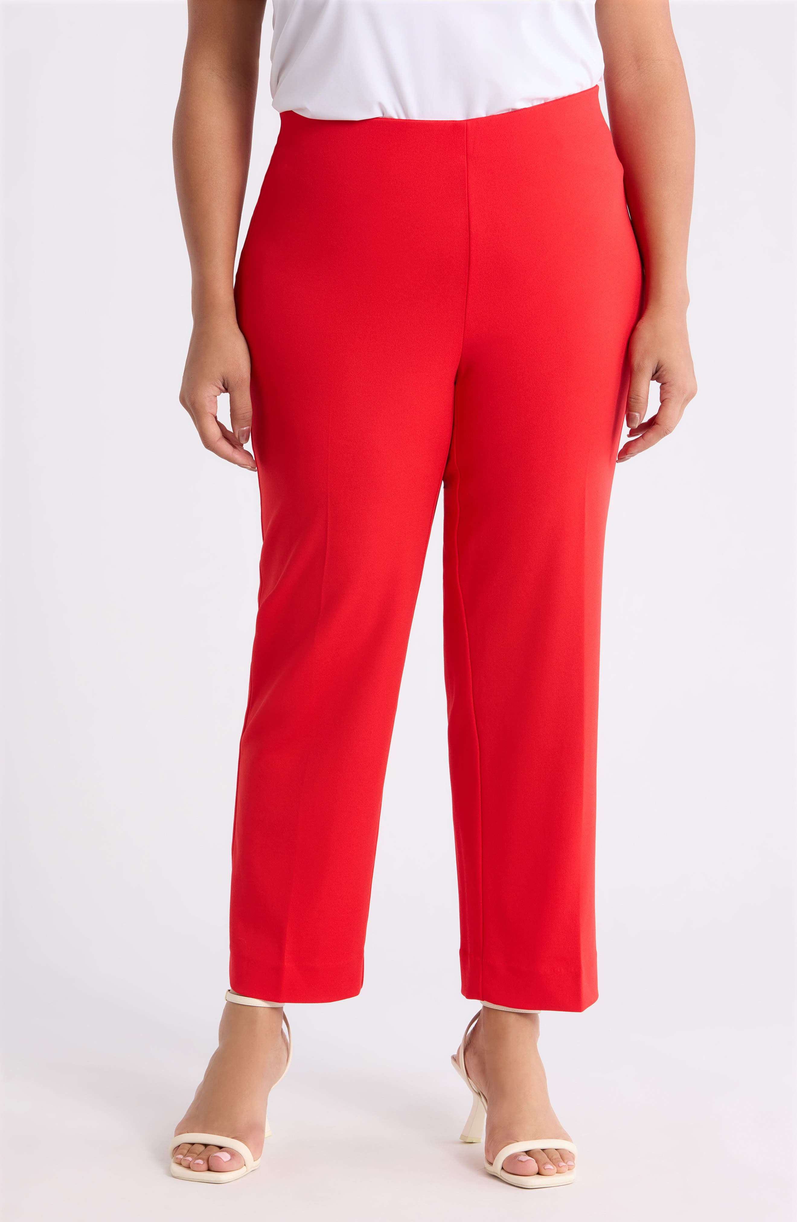 Hollywood Waist Straight Leg Ankle Pull-On Pants - image 3